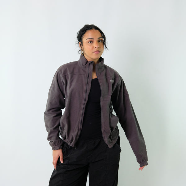 Charcoal Grey y2ks The North Face Zip Up Fleece (M)